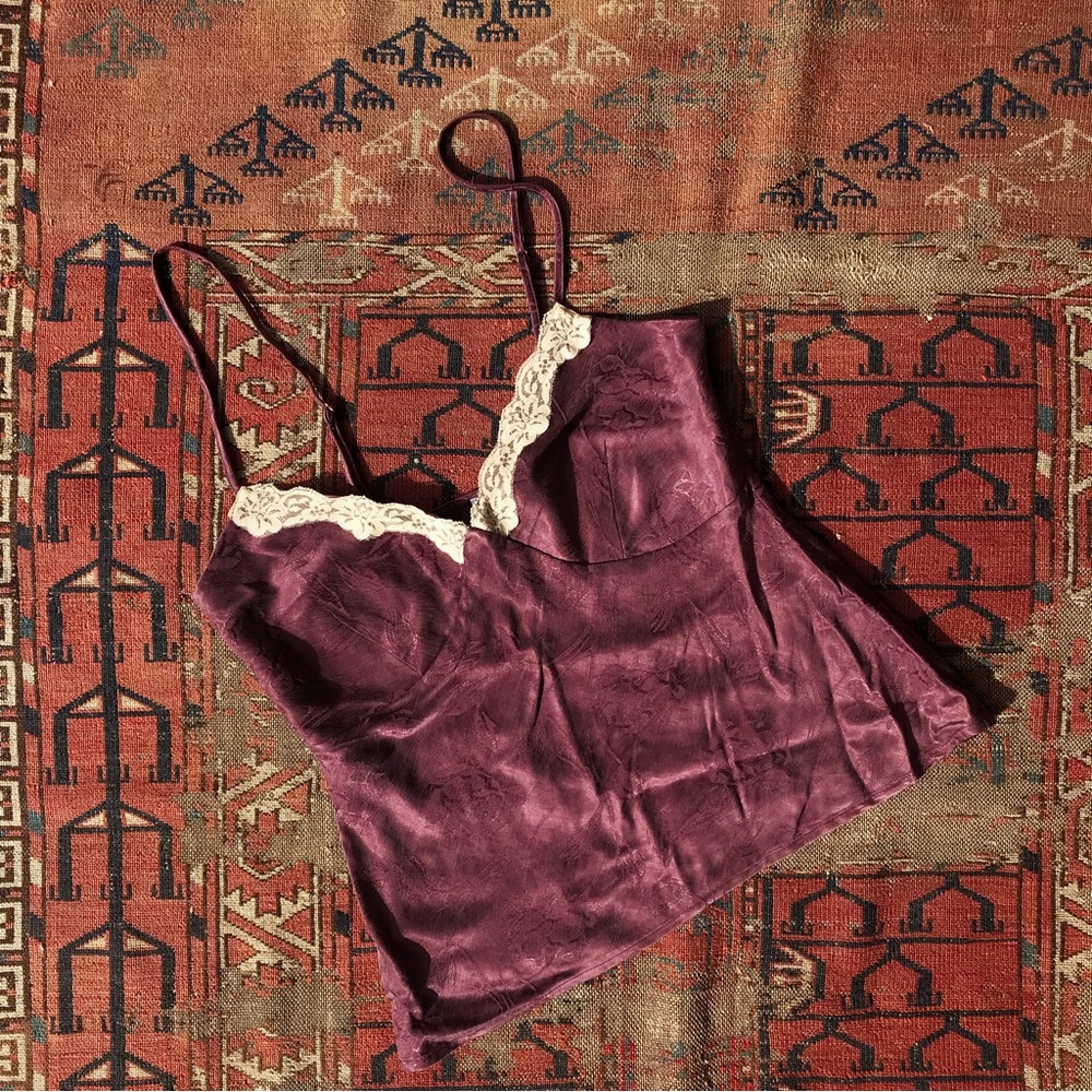 Rouje Loanne Tank Top Lace Trim Camisole Size 38